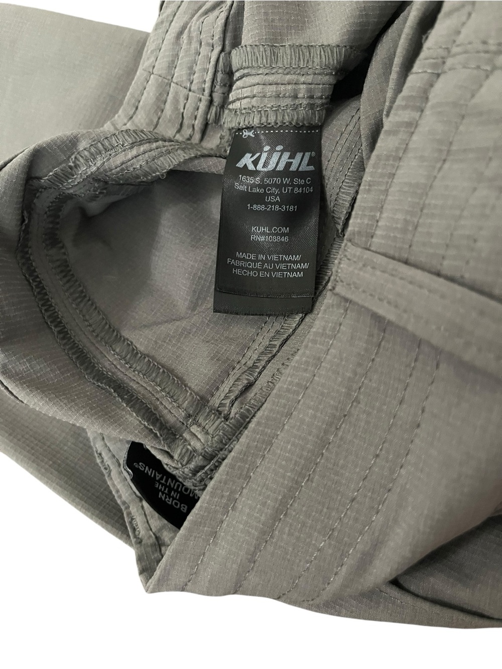 KÜHL Horizn Skinny Cargo Hiking Pants Gray Size 6 Short - Picture 12 of 15